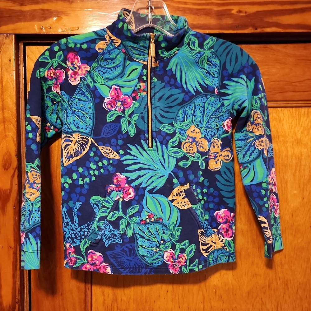 Lilly Pulitzer Girls M (6-7) Life Of The Party Skipper Popover - Picture 2 of 14